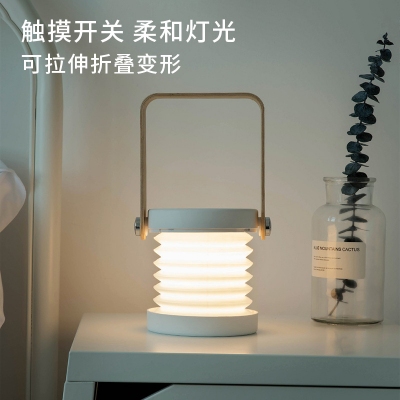 創意學生臥室學習臺燈北歐護眼床頭擺件迷你宿舍燈籠燈批發