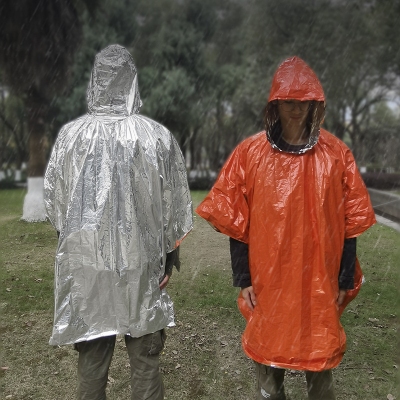 便攜反光急救雨衣戶外應急求生工具雨披防雨保暖多功能徒步鬥篷