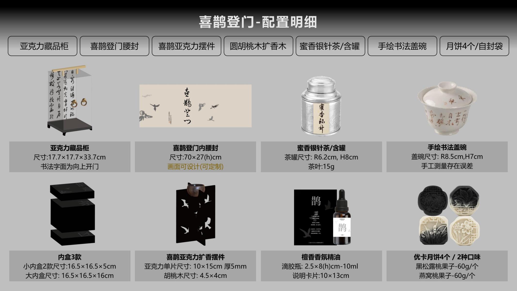 喜鵲登門-亞克力藏品櫃 中秋禮品