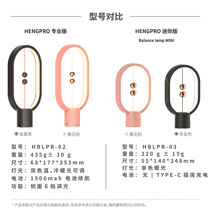 HENGMINI丨Balance平衡燈創意室內燈懸浮磁吸開關紅點設計獎